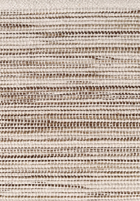 50x80cm cream-coloured cotton blend rug