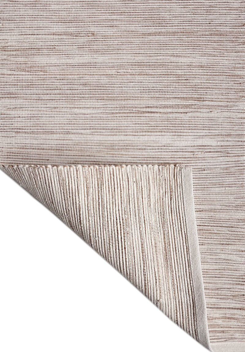 Cream-coloured 50x170cm cotton blend rug