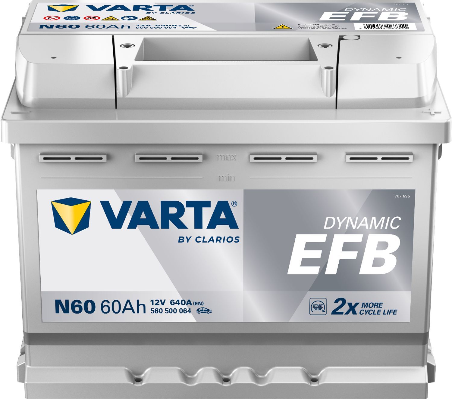 Varta 60Ah EFB Start/Stop N60 car battery