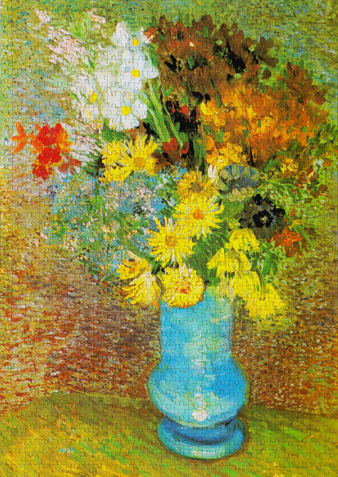 Puzzle 1000 pezzi - Vincent Van Gogh: Vase with Daisies and Anemones