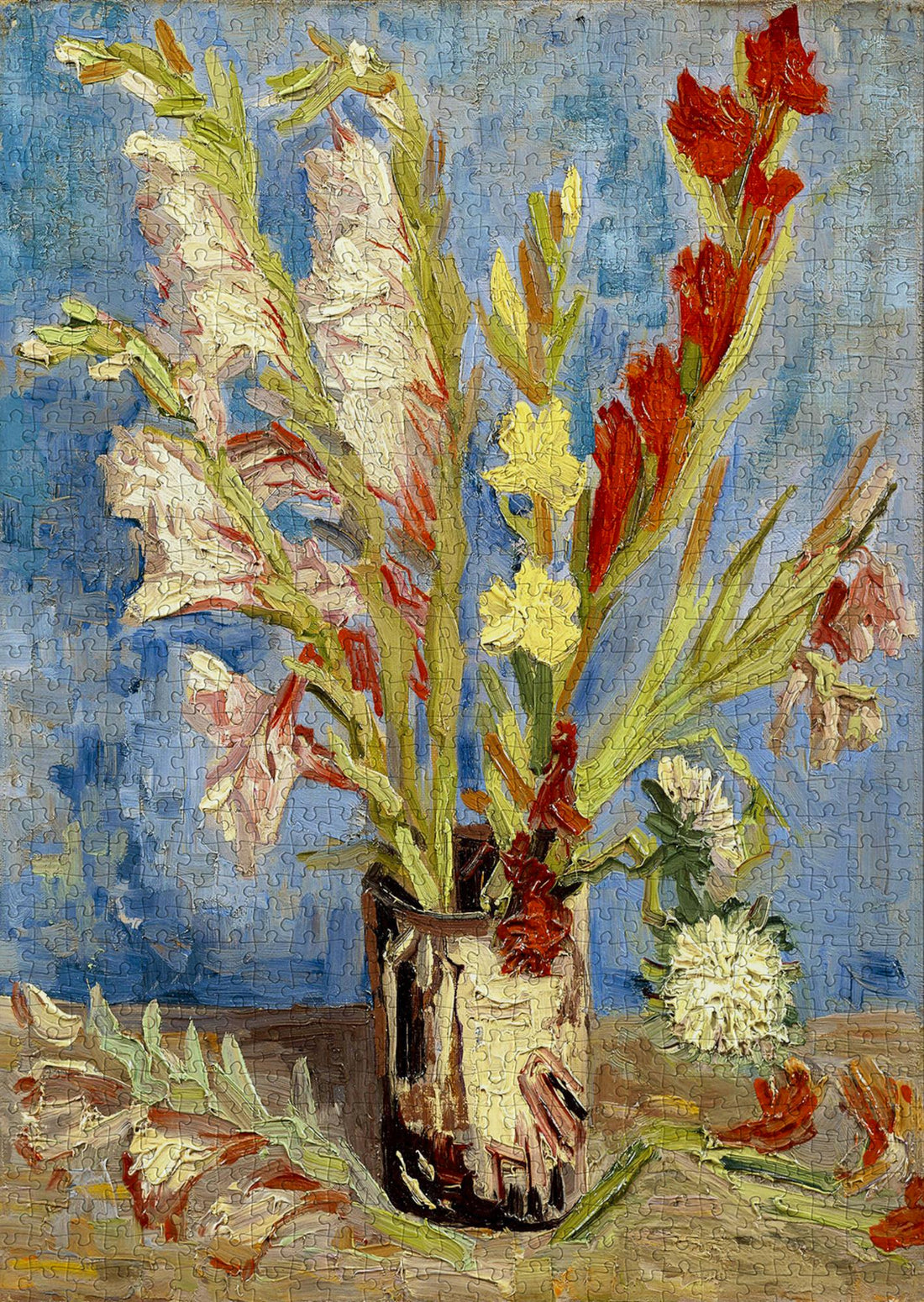 Puzzle 1000 pezzi - Vincent Van Gogh: Vase with Gladioli and Chinese Asters