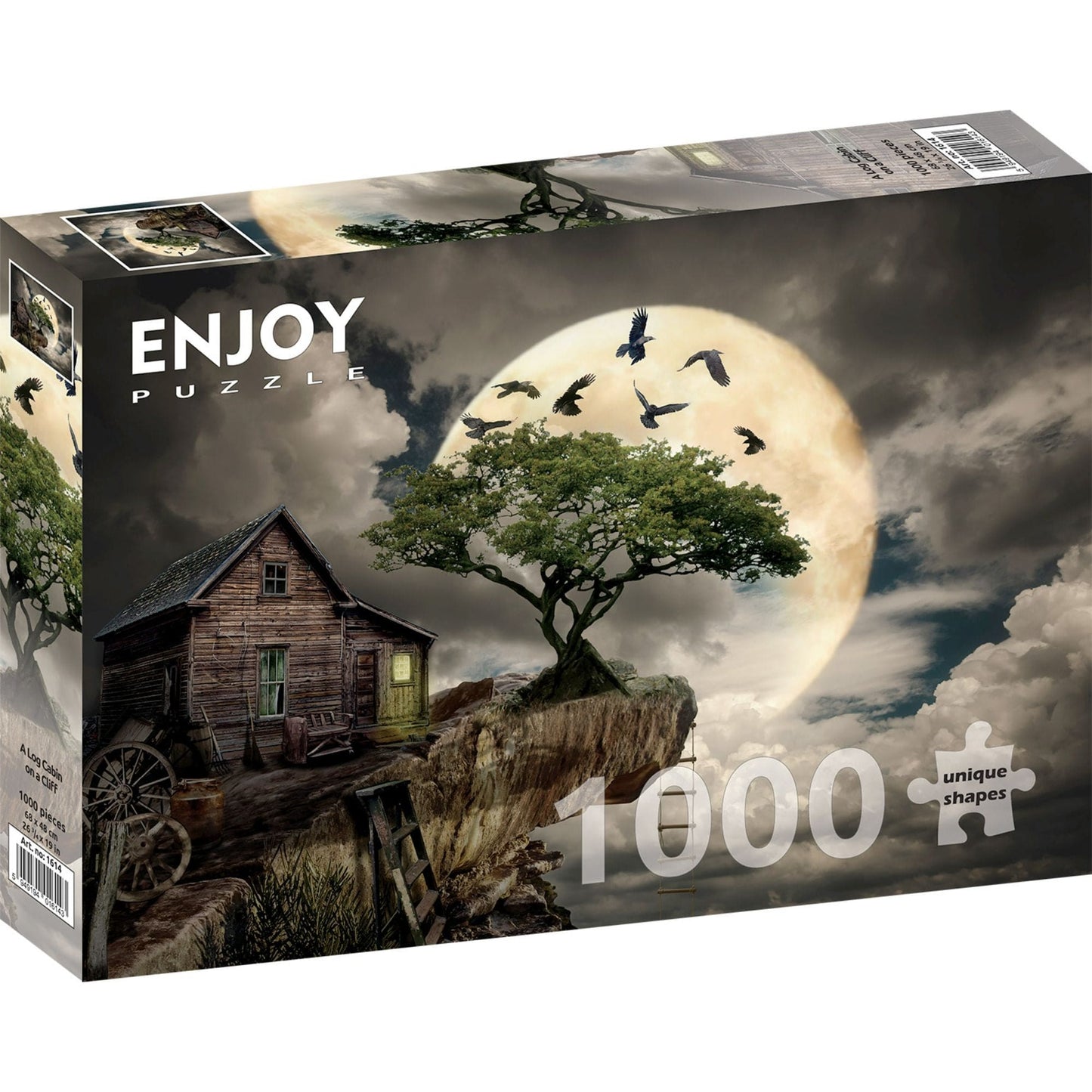 Toys Puzzle 1000 pezzi - A Log Cabin on a Cliff