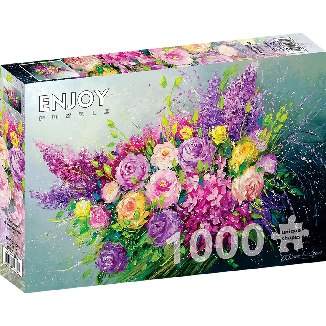 Puzzle 1000 pezzi - A Bouquet of Roses for Her