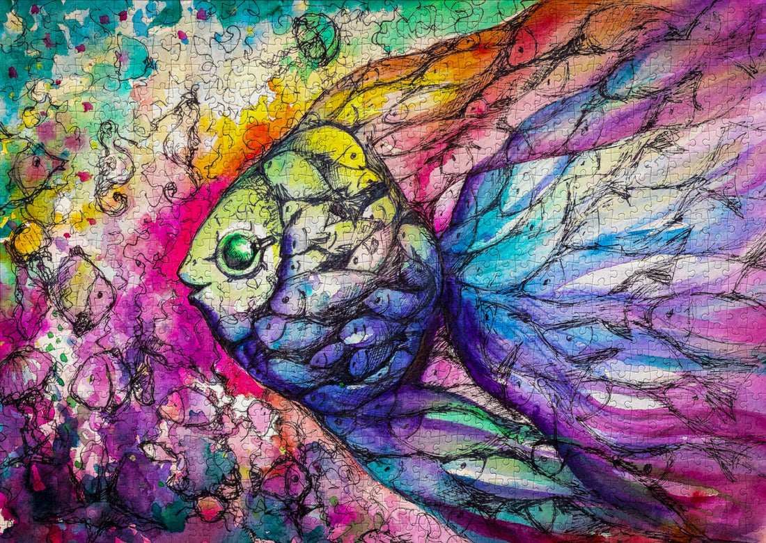 1000 piece puzzle - Fishes