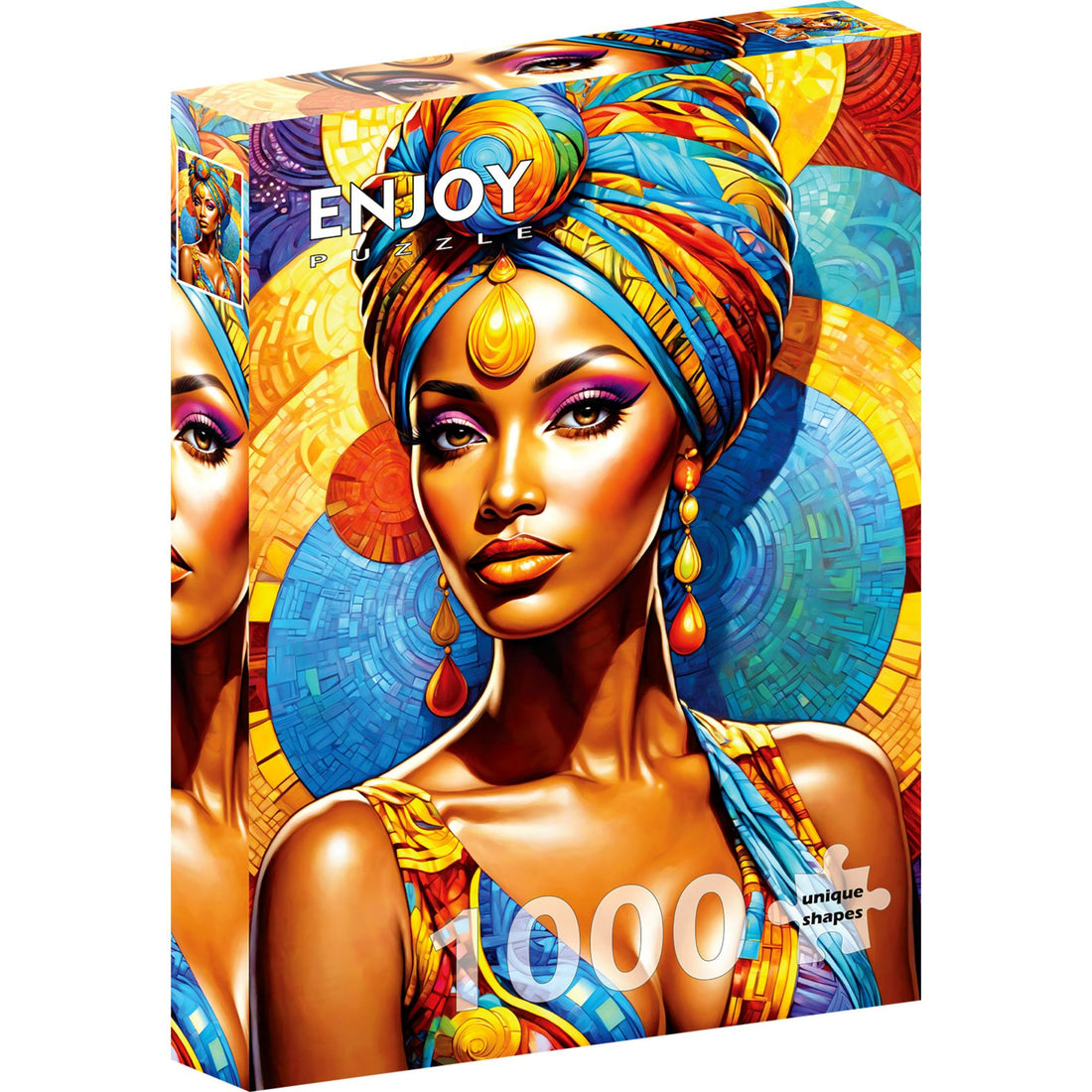 1000 piece puzzle - African Beauty