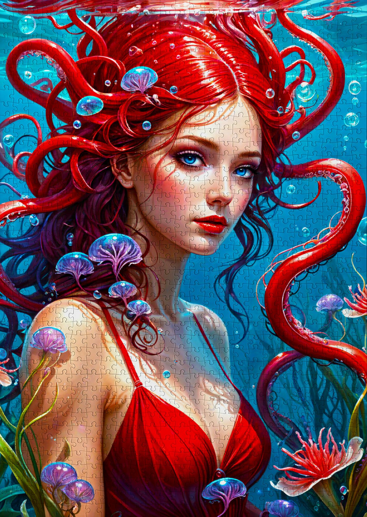 1000 piece puzzle - Ginger Mermaid