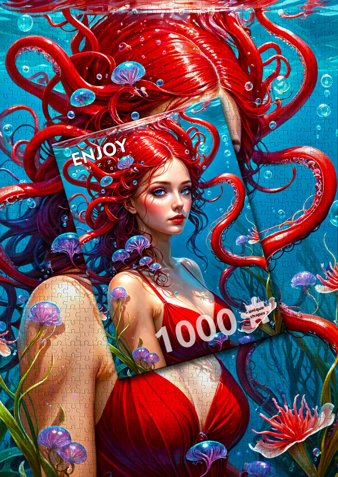 1000 piece puzzle - Ginger Mermaid