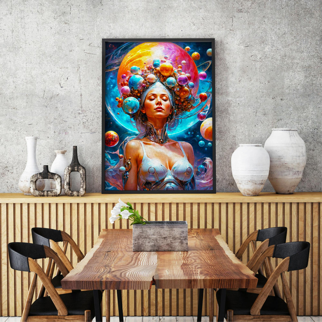 1000 piece puzzle - Cosmic Godess