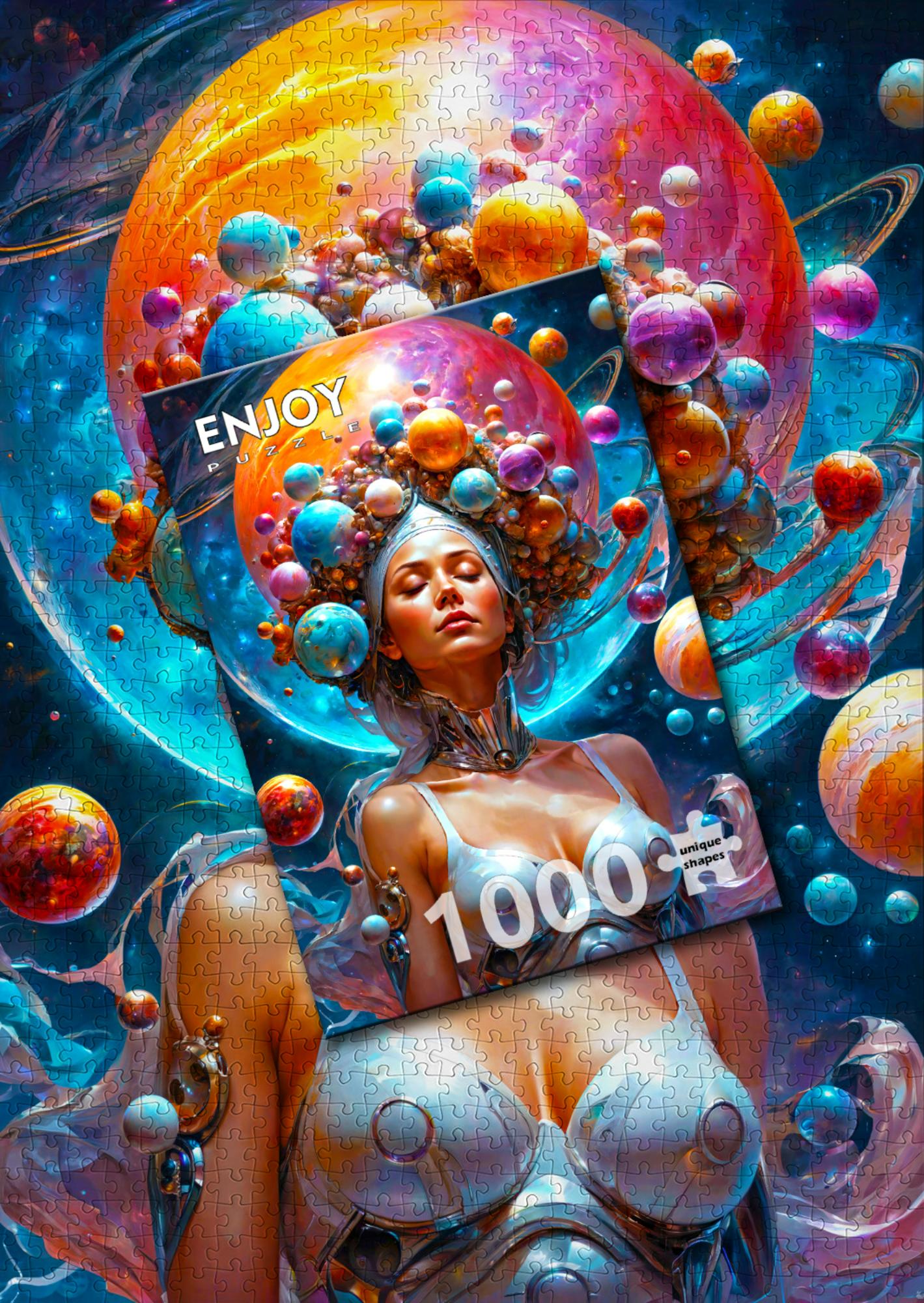 1000 piece puzzle - Cosmic Godess