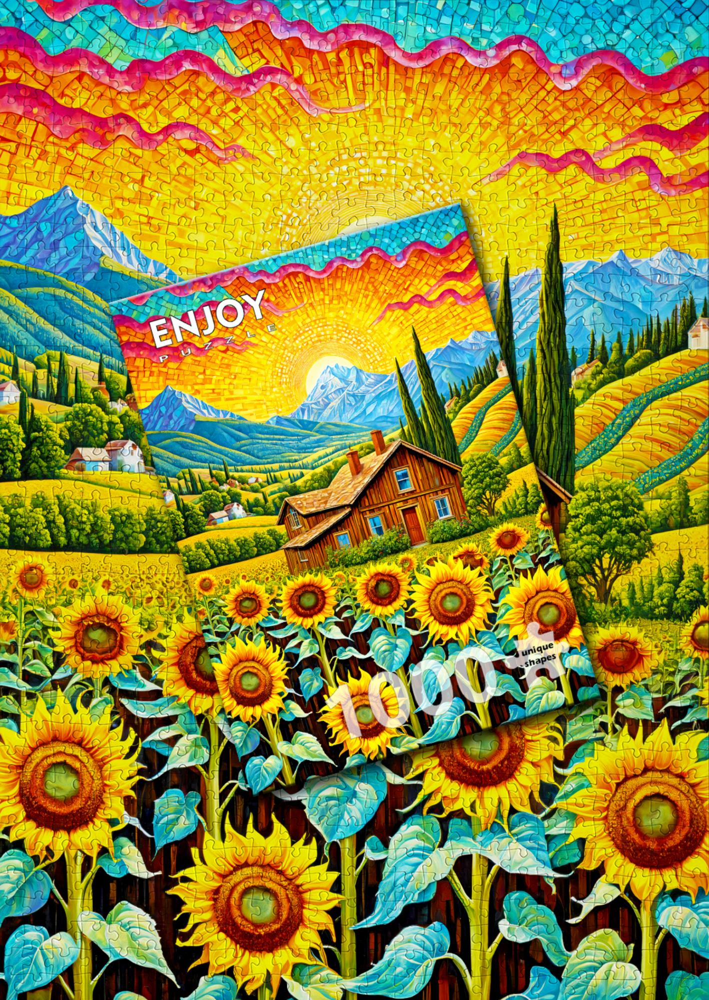 Puzzle 1000 pezzi - Sunflower House