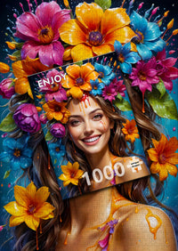 1000 piece puzzle - Flower Girl