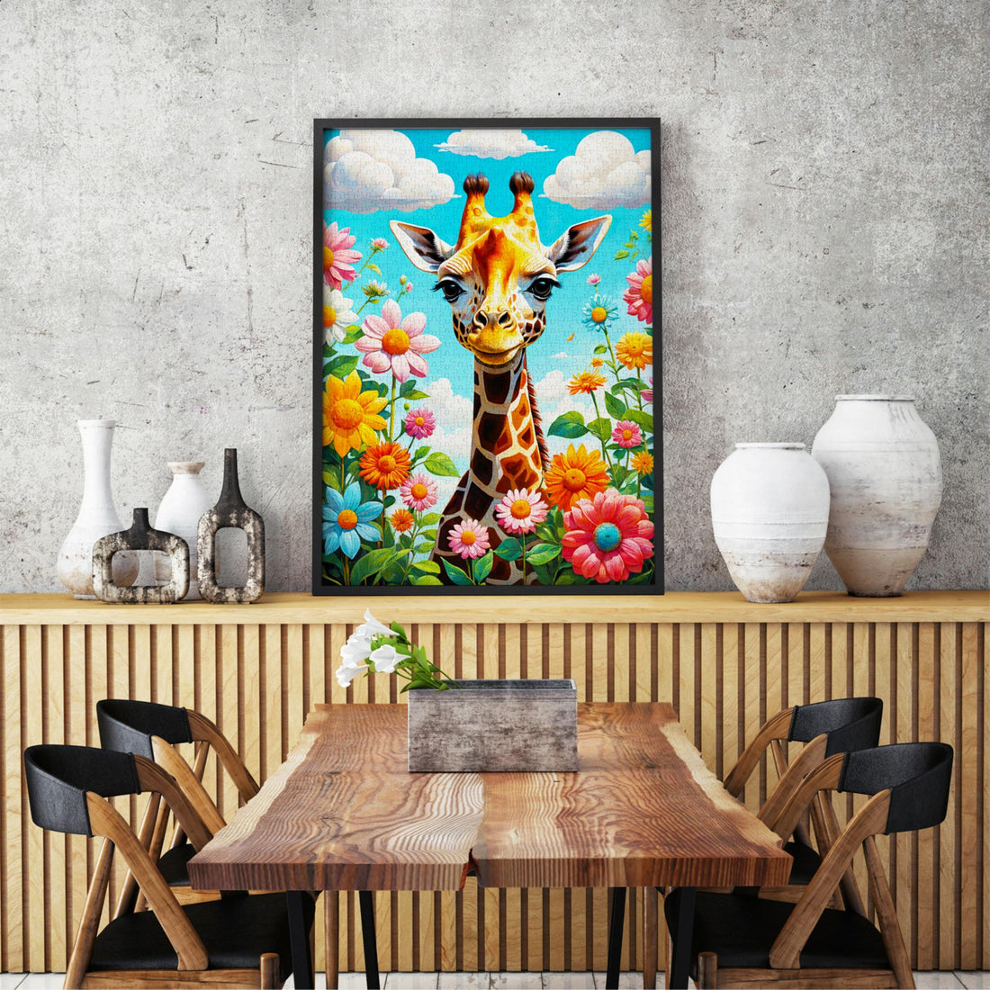 1000 piece puzzle - Cute Giraffe