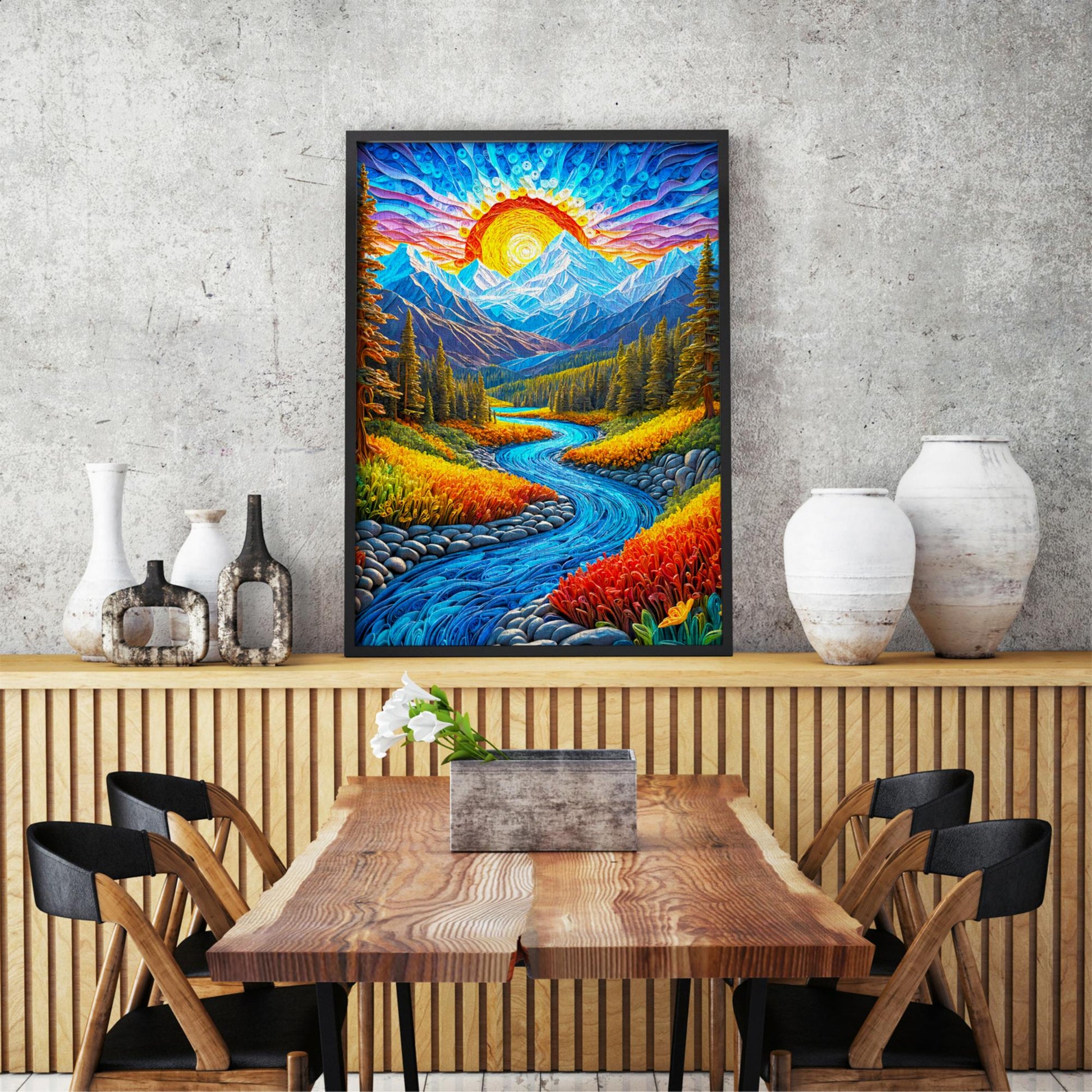 1000 piece puzzle - Sunrise Landscape