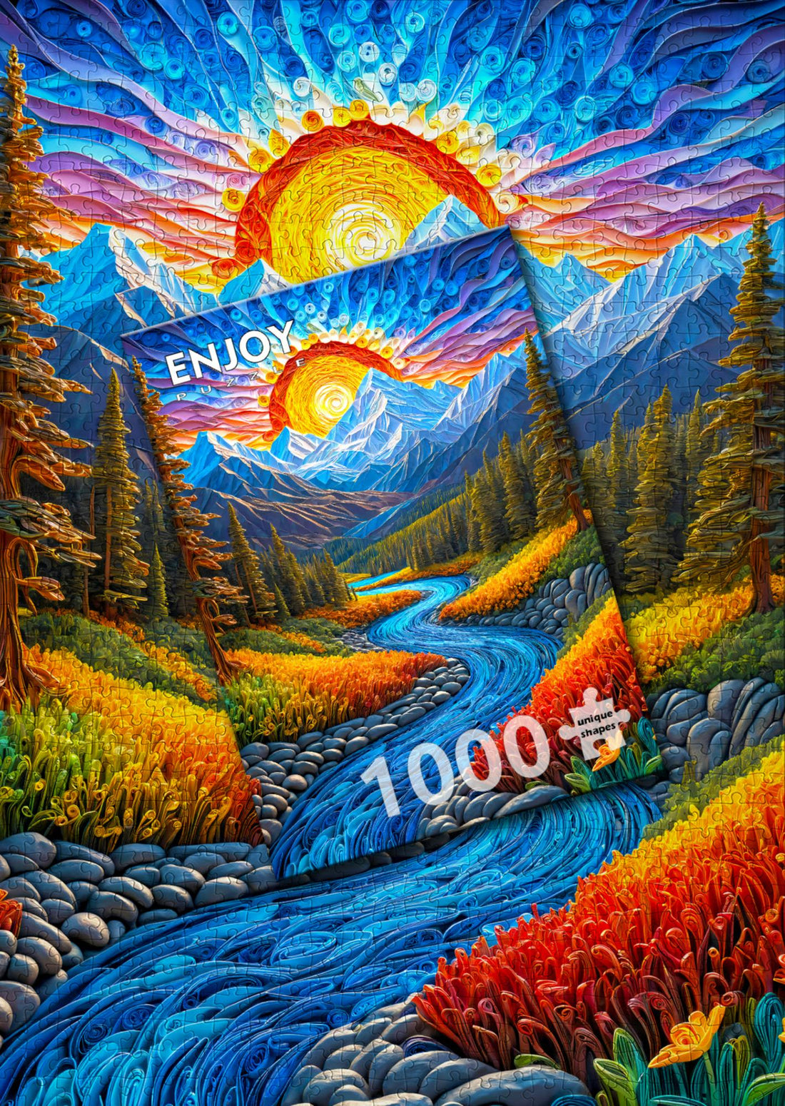 1000 piece puzzle - Sunrise Landscape