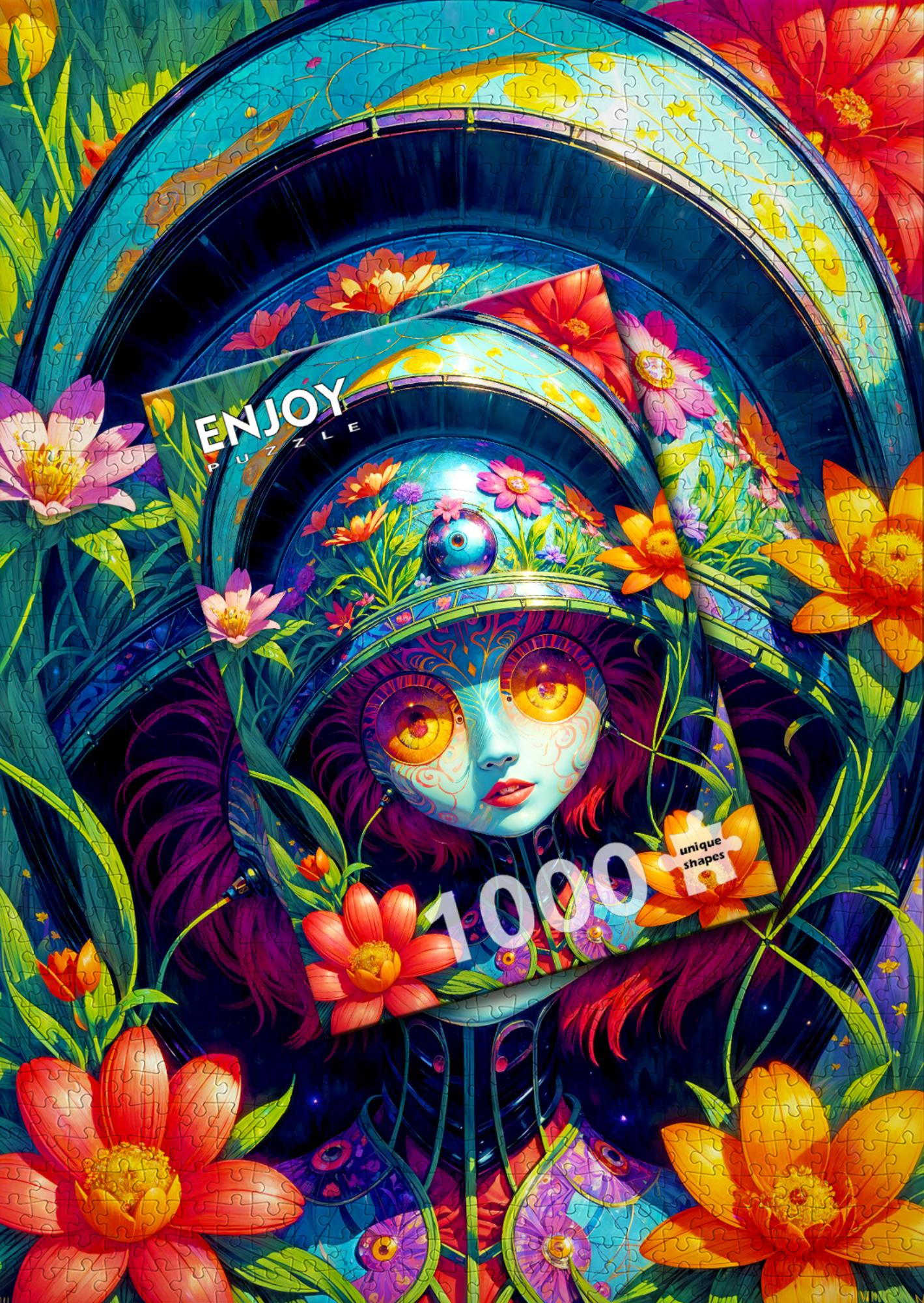 1000 piece puzzle - Floral Warrior