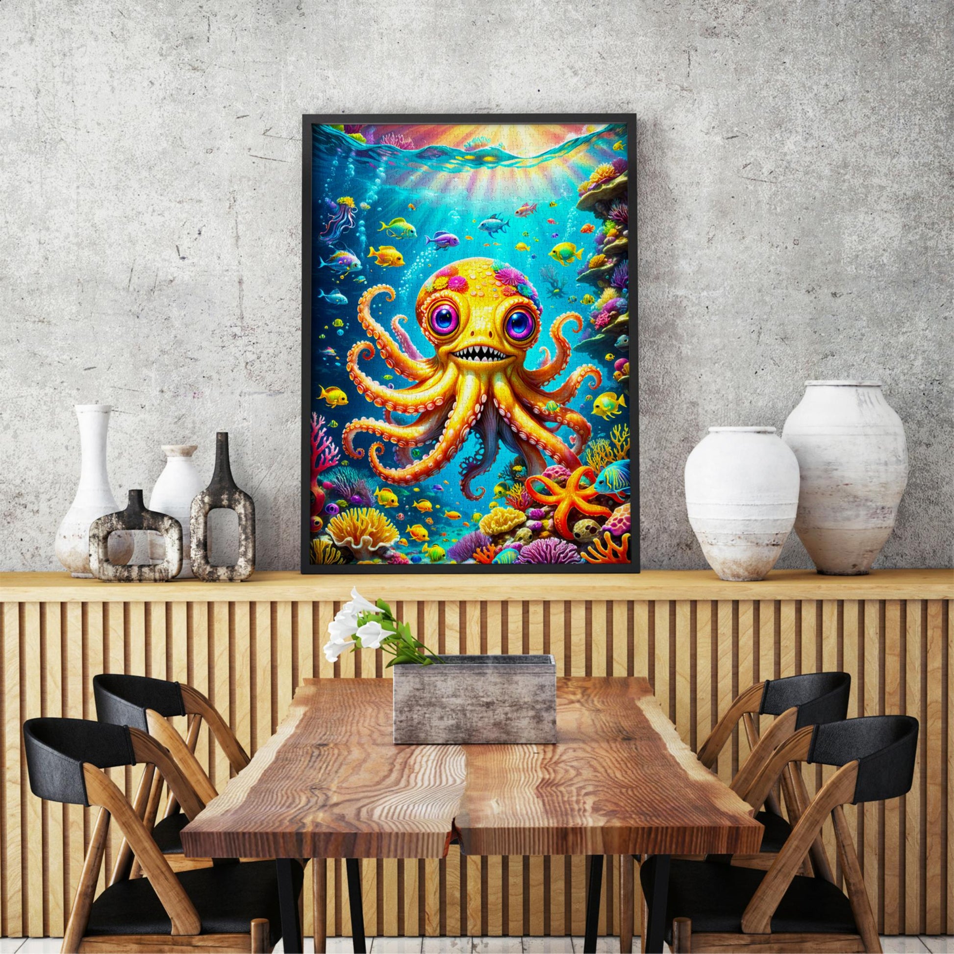 1000 piece puzzle - Cute Octopus