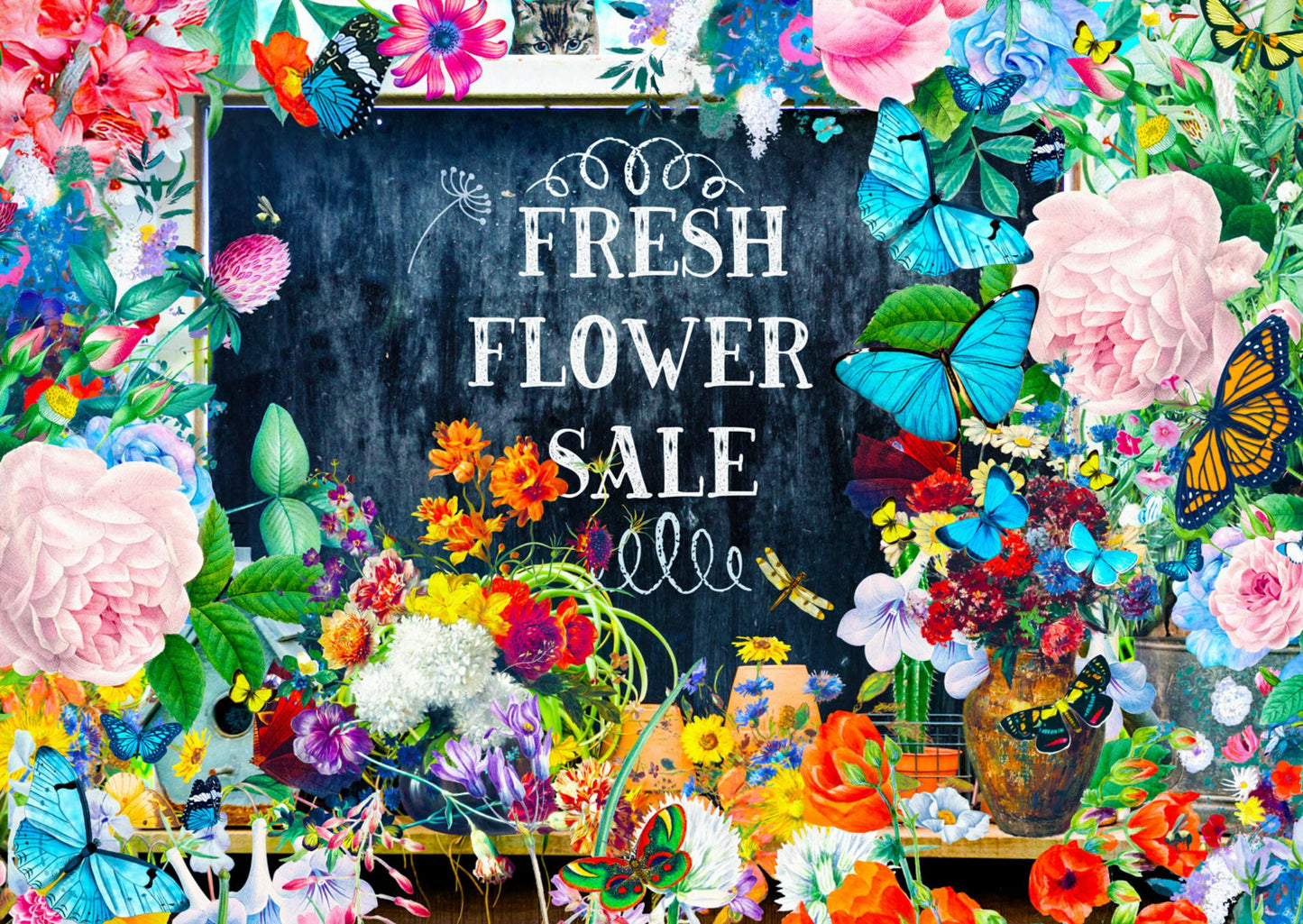 1000 piece puzzle - Flower Sale