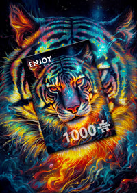 1000 piece puzzle - Tiger Resilience