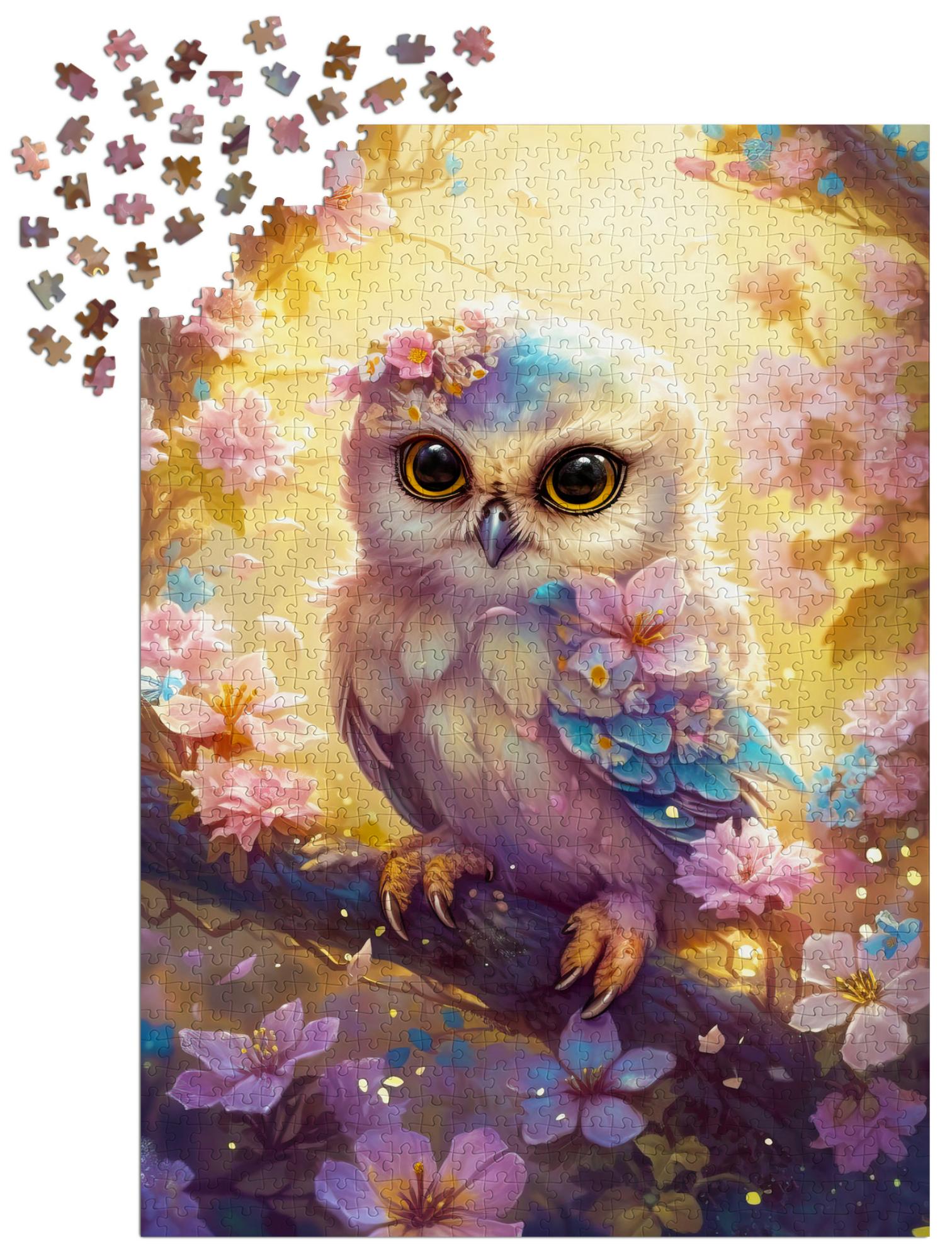 1000 piece puzzle - Gentle Owl