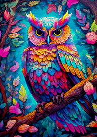 1000 piece puzzle - Dazzling Owl