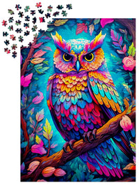 1000 piece puzzle - Dazzling Owl