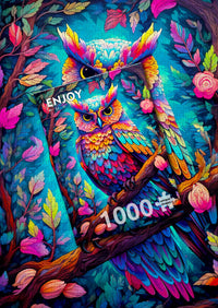 1000 piece puzzle - Dazzling Owl