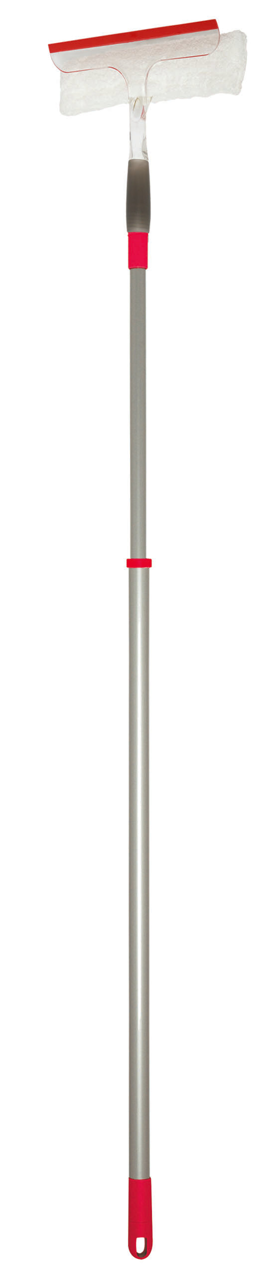 25cm microfibre window cleaner with 85–150cm telescopic handle