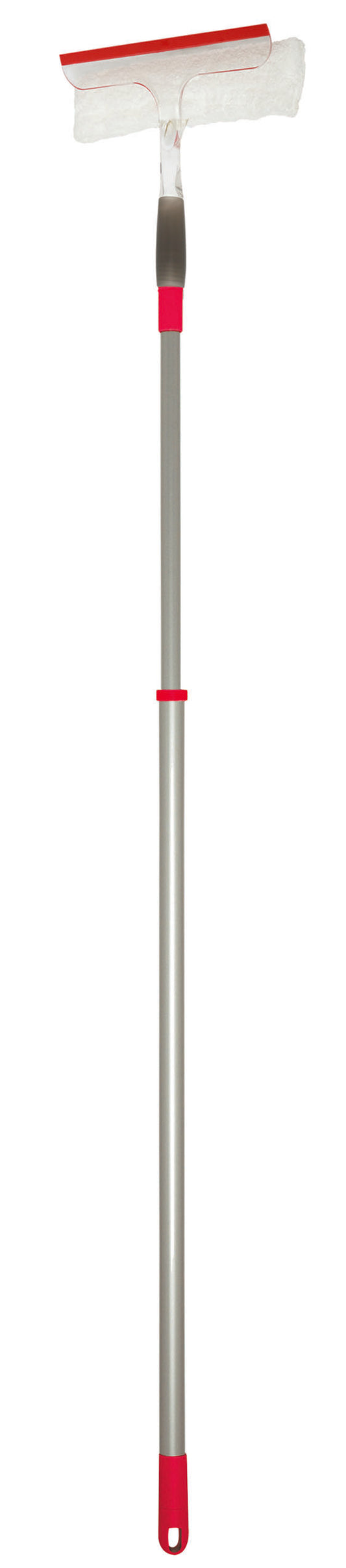 25cm microfibre window cleaner with 85–150cm telescopic handle