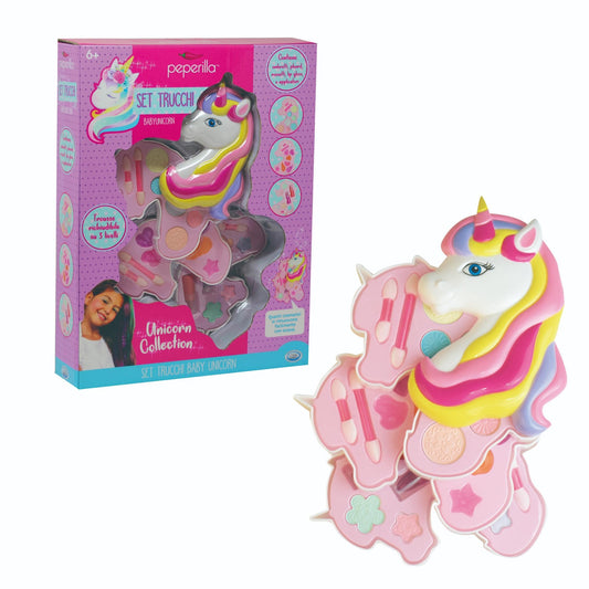 Toys Peperilla - Unicorn Collection Makeup Set, closed cosmetic bag size 14*9.5*4 cm