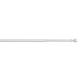 OSLO CURTAIN ROD SCREW EXTENSIBLE 50/80 WHITE