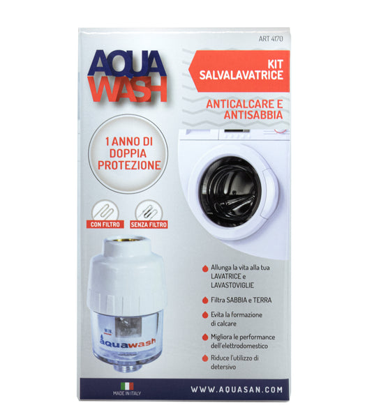 AQUAWASH KIT ANTI SCALE/SAND FILTER X WASHING MACHINE - DISHWASHER