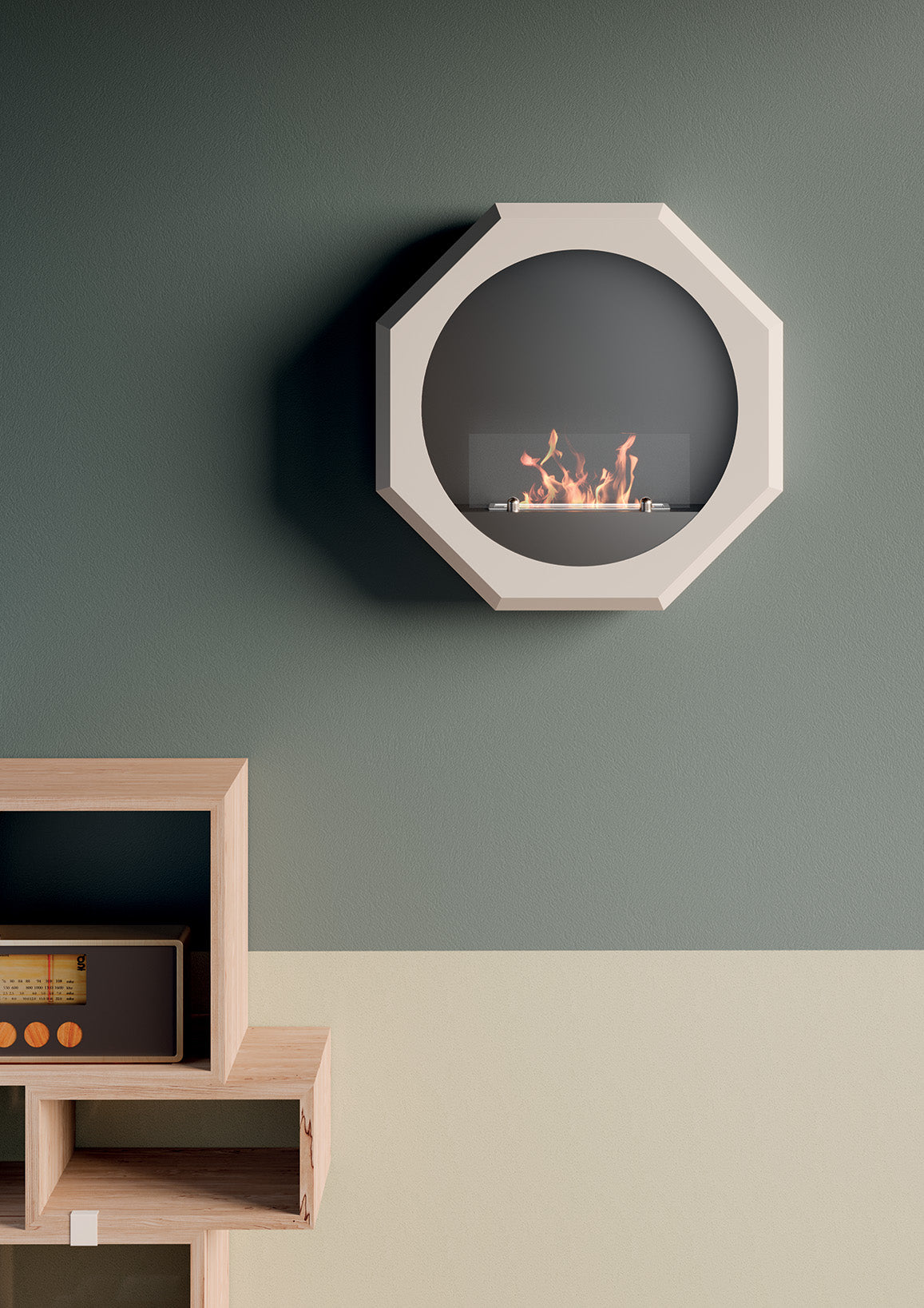 PALMANOVA WALL BIO FIREPLACE WHITE KW 1.5