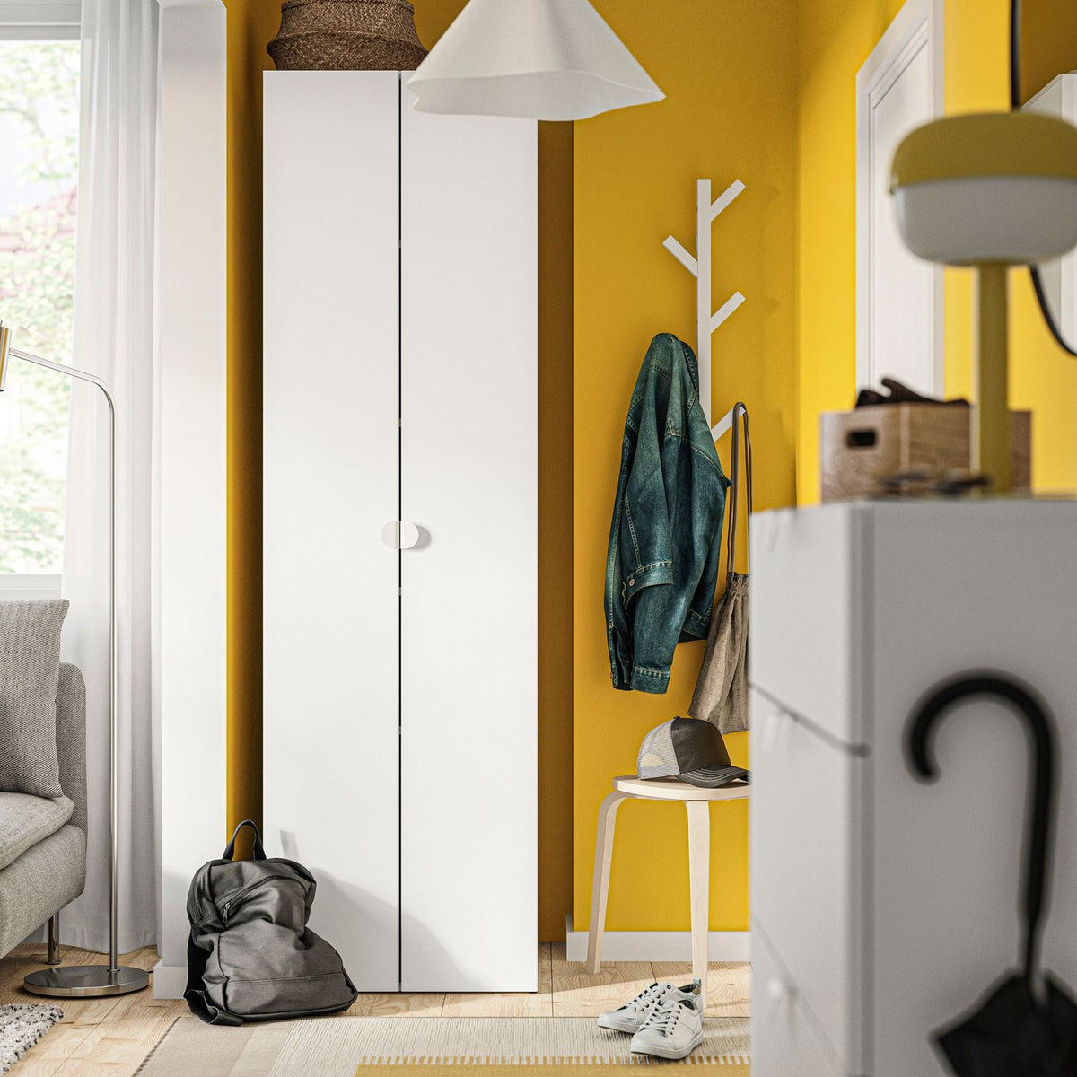A hallway made to fit