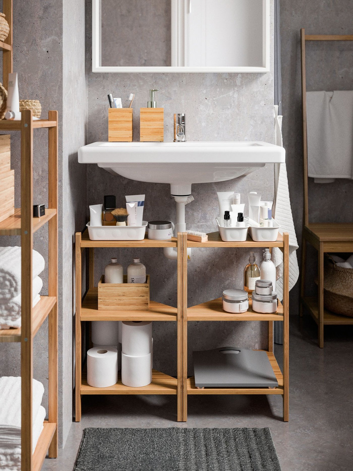 Ideas for under-basin storage
