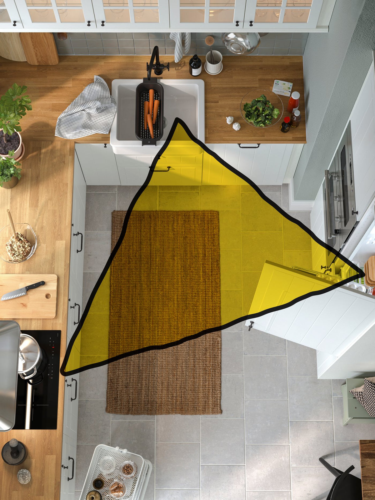 Ideas for a layout that boosts kitchen efficiency