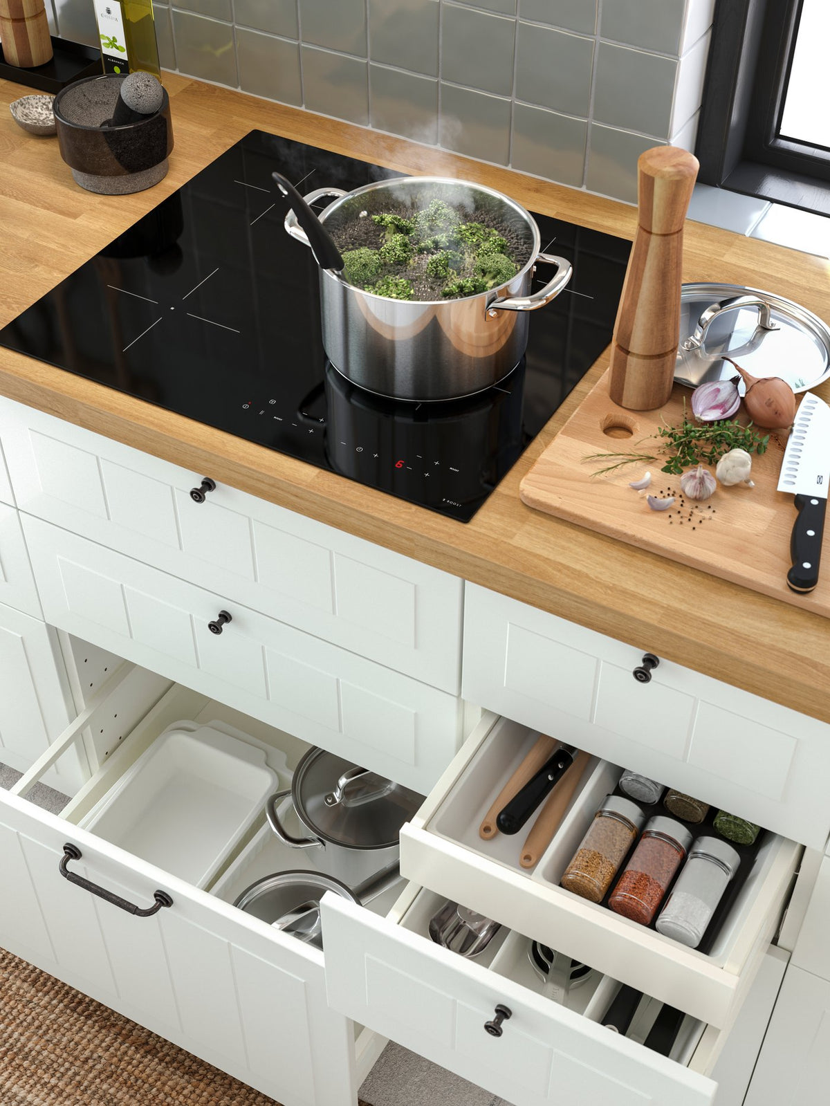 Ideas for a layout that boosts kitchen efficiency