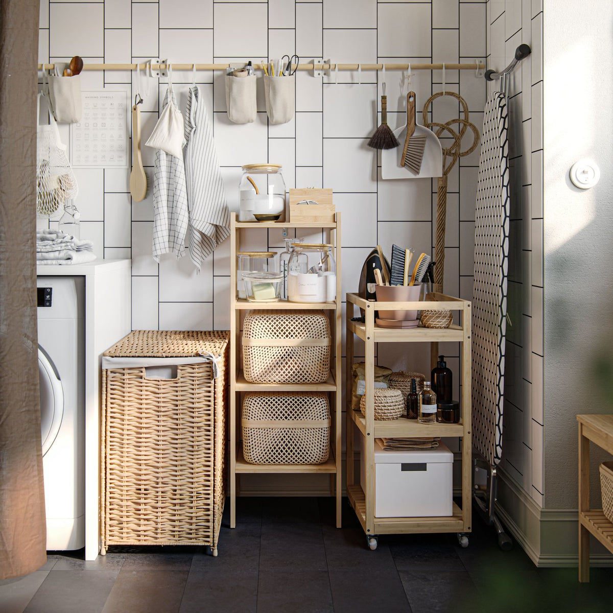 Clever ideas to organise your laundry space