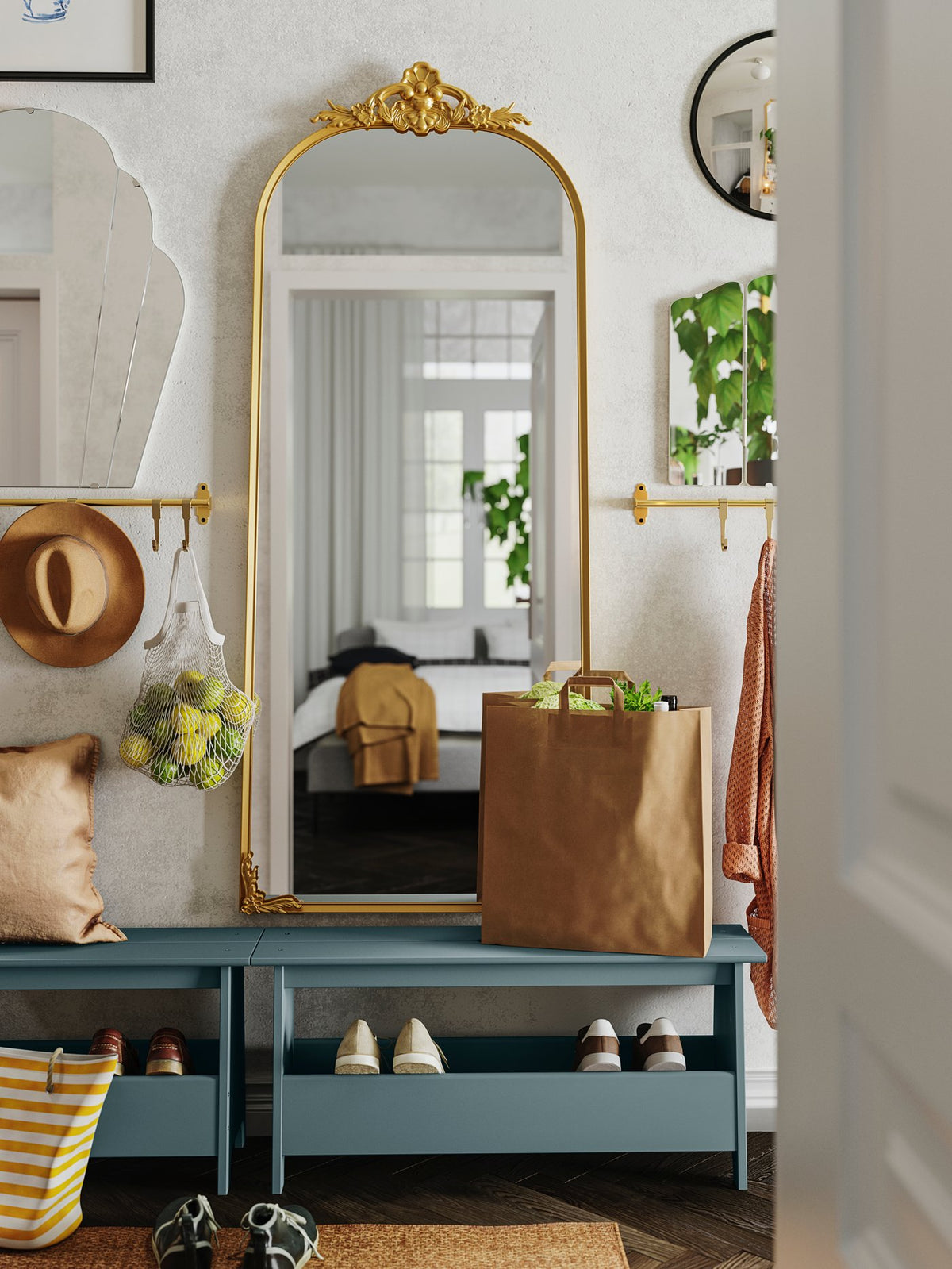 Three ideas for a narrow hallway, style meets function