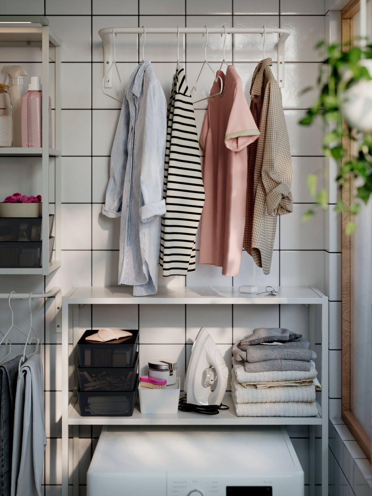 A modern, functional laundry room