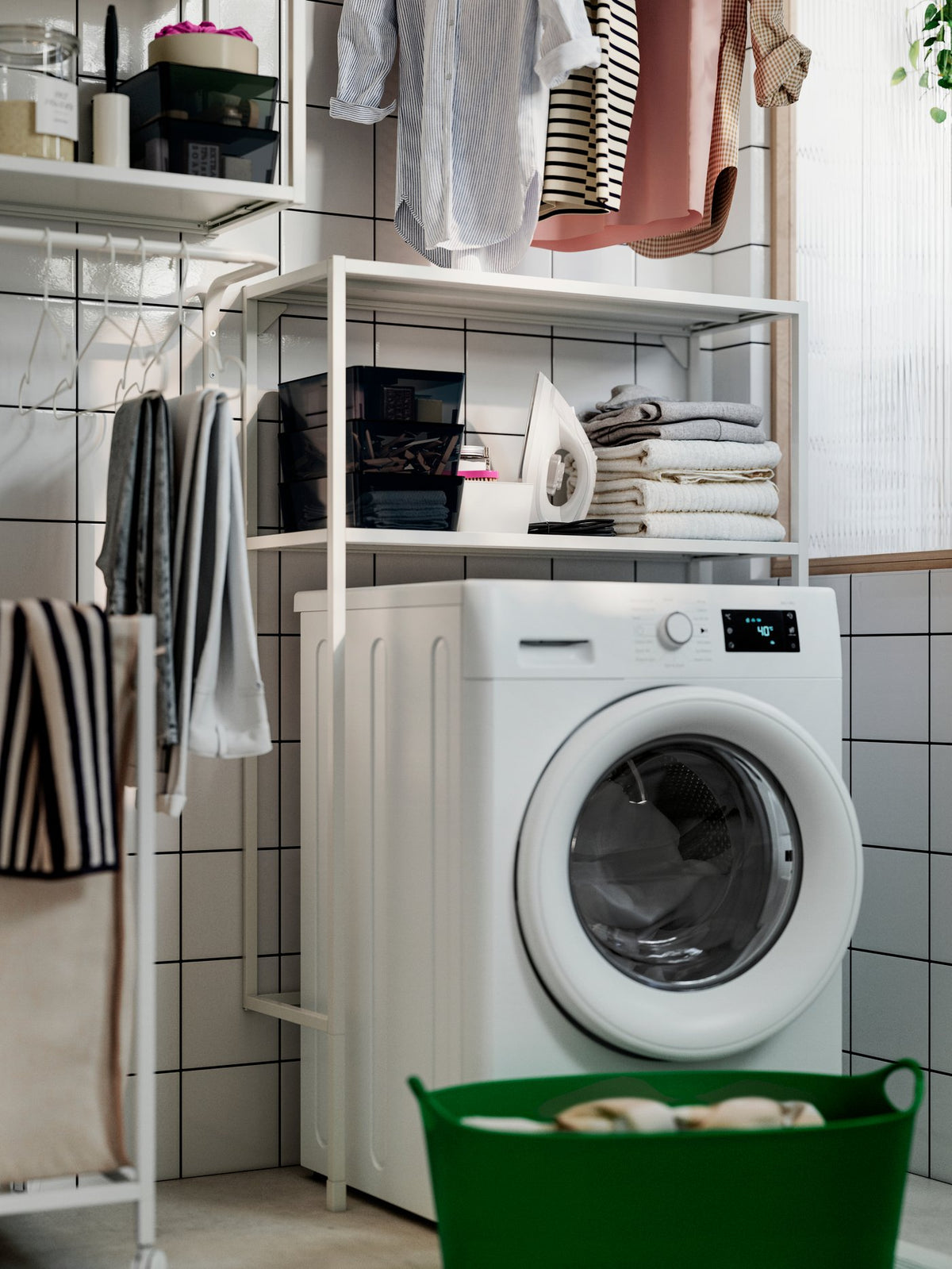 A modern, functional laundry room