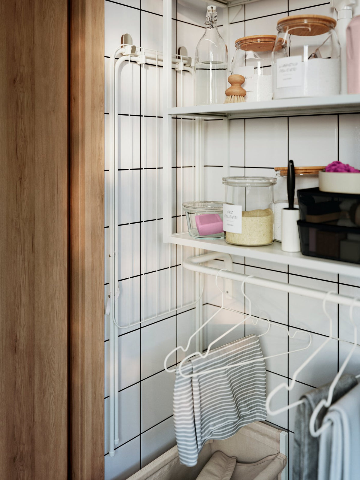 A modern, functional laundry room