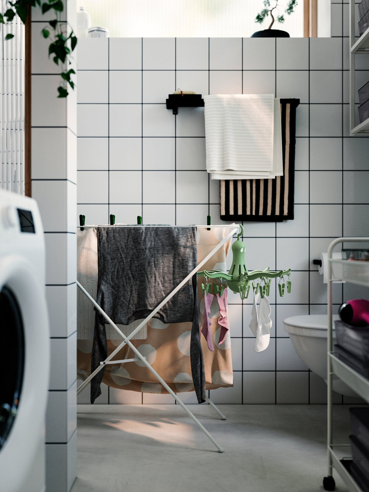 A modern, functional laundry room