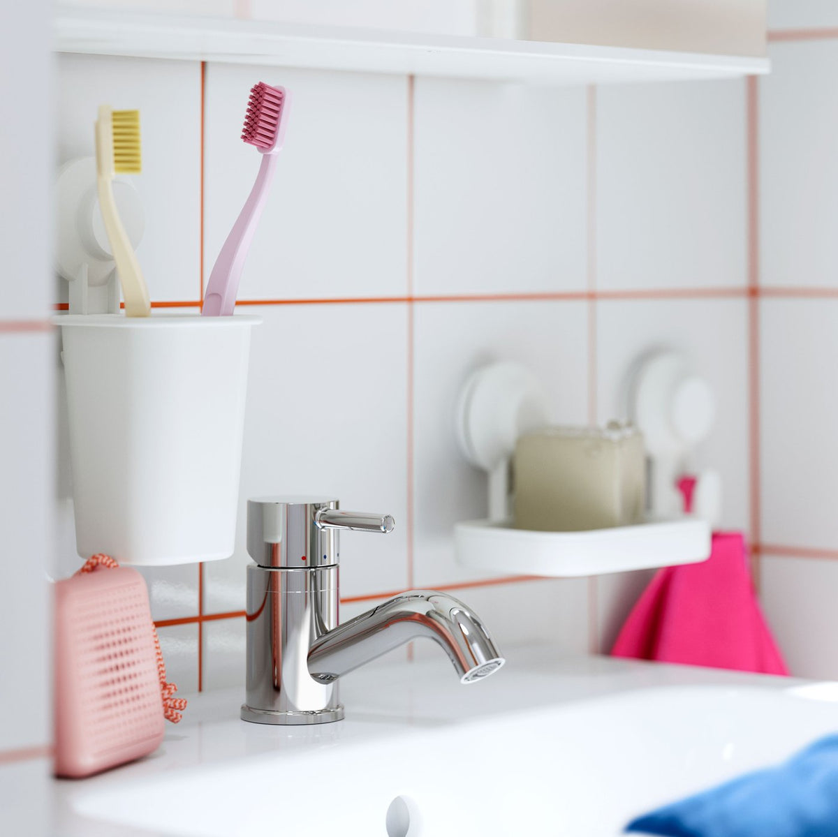 Reducing water use with bathroom taps