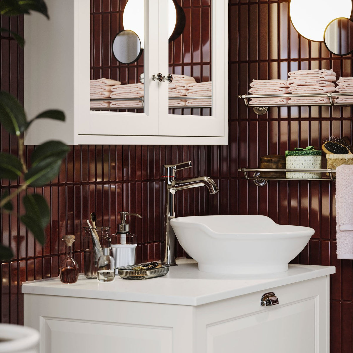 Reducing water use with bathroom taps