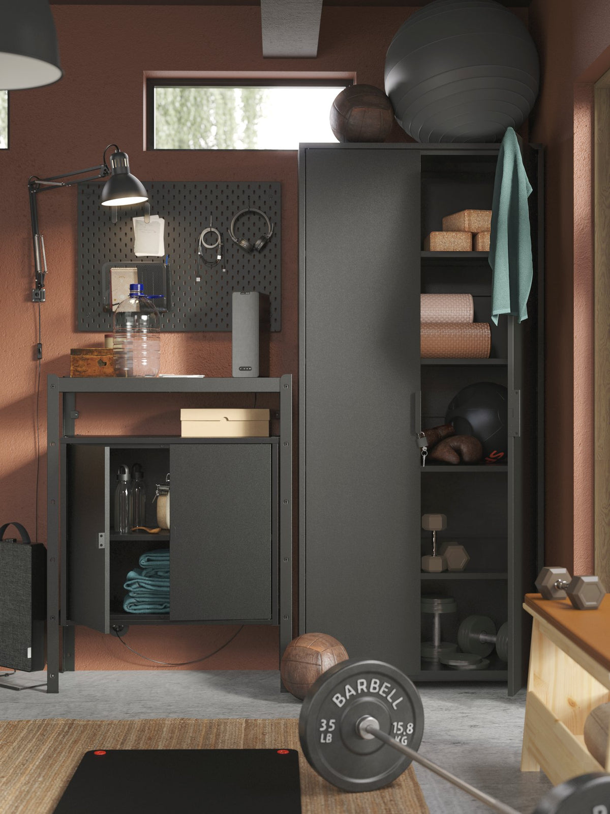 Sorting out a cluttered, disorganised garage