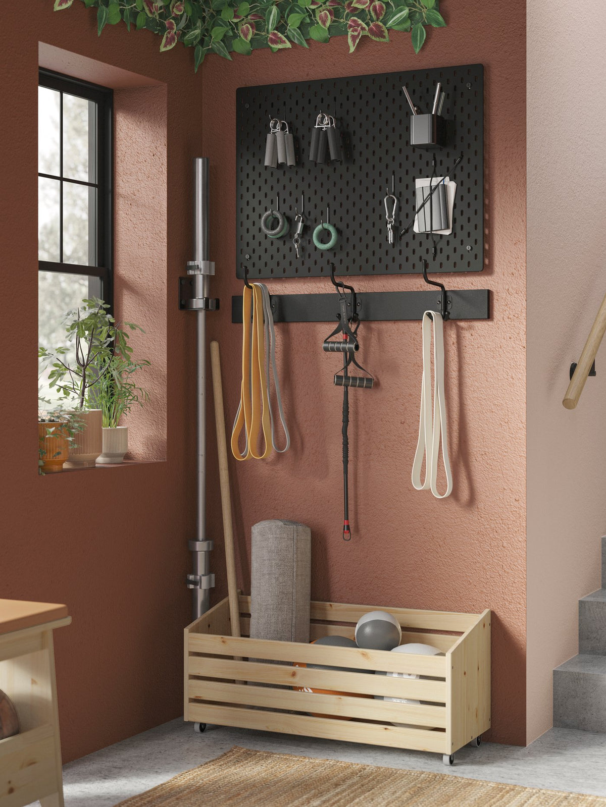 Sorting out a cluttered, disorganised garage