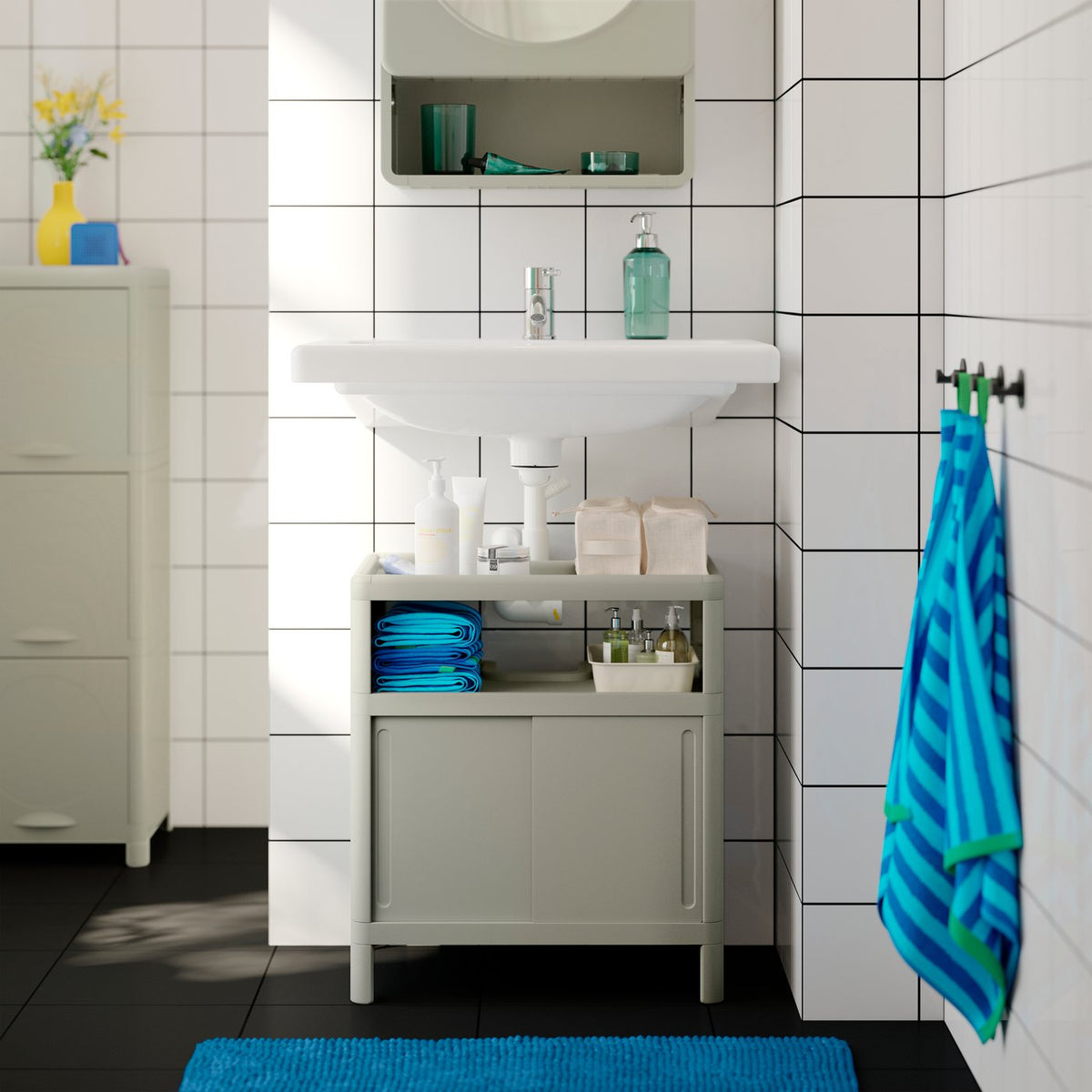 Ideas for under-basin storage