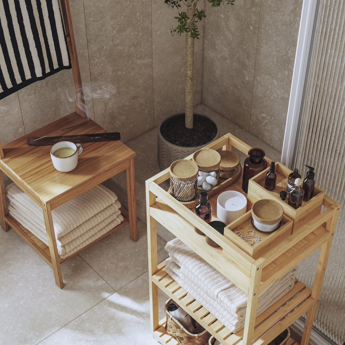 A modern bathroom that invites the whole family to relax