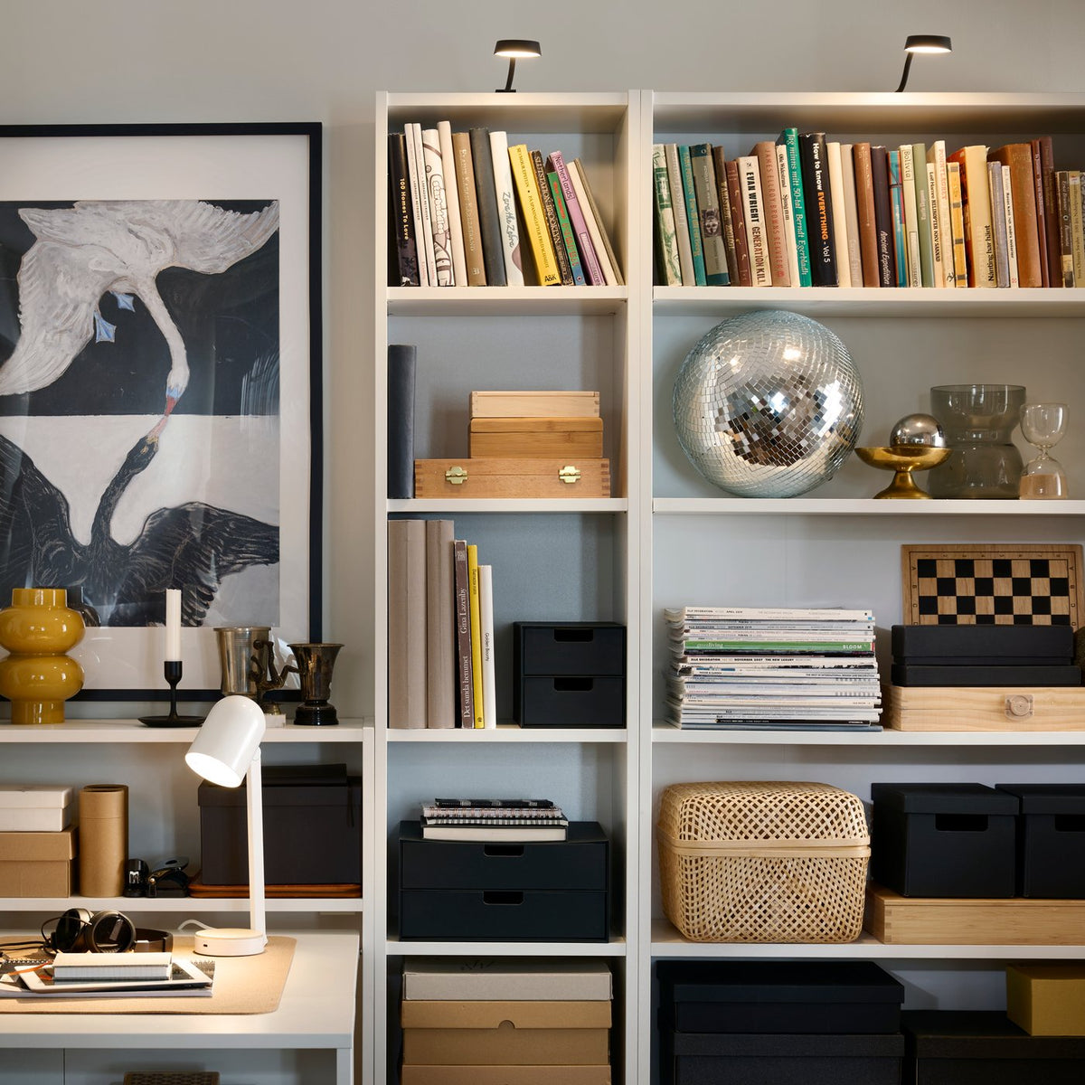 Organise everything you want on display