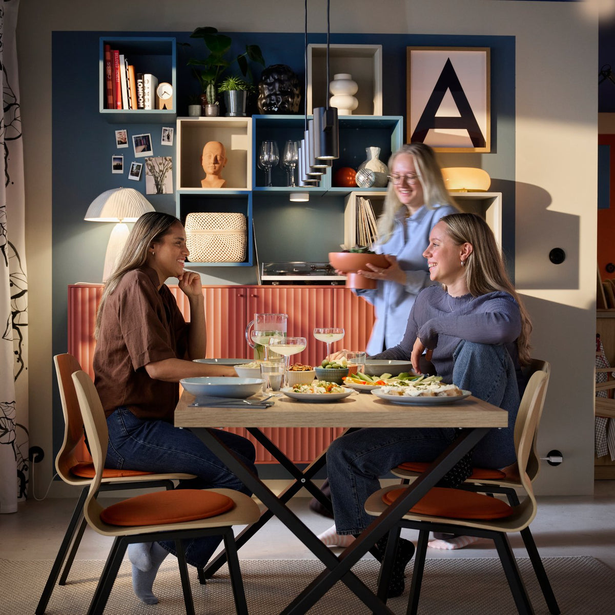 Your own style in rust, oak and blue tones